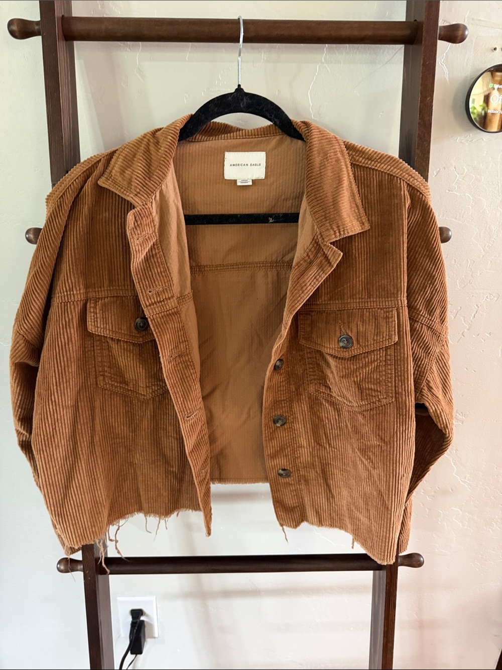 American Eagle Outfitters Men's Tan Corduroy Shirt Jacket